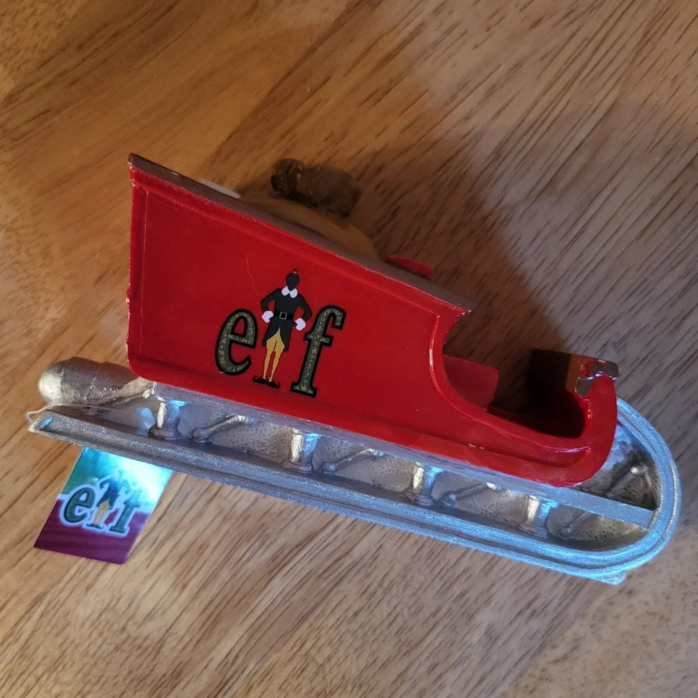 Elf Sleigh Aquarium Decor